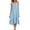 Light Blue, variant on 2026 Summer Dress for Women Spaghetti Strap Ruffle Hem Flowy Midi Dress for Beach & Casual Wear