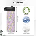thumbnail image 4 of Yiaed Hand drawn bunny Print Water Bottle with Straw Lid, Stainless Steel Double Wall Insulated Water Bottle | Leak-Proof and Spill-Proof Water Bottle, 4 of 8
