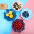 thumbnail image 1 of Lubelski Fruit Bowl Stackable Multifunctional Plastic Reusable Salad Snack Dish Plate for Kitchen, 1 of 8