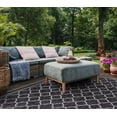 thumbnail image 3 of SAFAVIEH Courtyard Claudia Geometric Indoor/Outdoor Area Rug, Black Charcoal, 8' x 10', 3 of 9