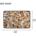 thumbnail image 2 of Leopard Tiger Skin Print Doormats Bathroom Floor Mat Lightweight Non-Slip Area Rugs Entrance Front Door Rug for Outdoor Garden Kitchen Bedroom 23.6" x 15.7" Home Decor, 2 of 7