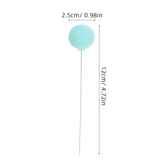 Hemoton 16-Piece Balloon Cake Toppers Set for Birthday Party Decorations, 12.00 x 2.50 x 2.50 CM Each