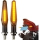 thumbnail image 1 of Paquete de 2 luces intermitentes LED universales para motocicleta, homologadas, secuenciales, ámbar, E24, 1 of 5