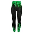 thumbnail image 6 of DeHolifer Women's Leggings High Waist Flame Printed Fitness Running Leggings Casual Fashion Tights Green 3XL, 6 of 6