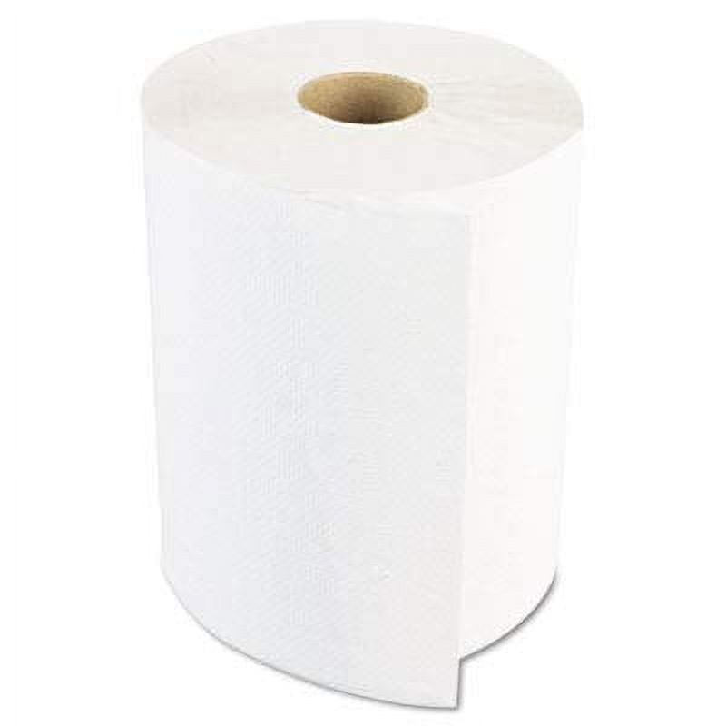 6254 Paper Towel Roll, 1-Ply Hardwound, 8" Width x 800' Length, White (Pack of 6)