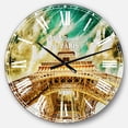 thumbnail image 1 of DesignArt Paris Eiffel TowerUnder Blue Sky Large Wall Clock, 1 of 2