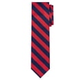 thumbnail image 2 of Jacob Alexander Men's College Stripe Woven Regular Length Neck Tie - Red Navy, 2 of 5