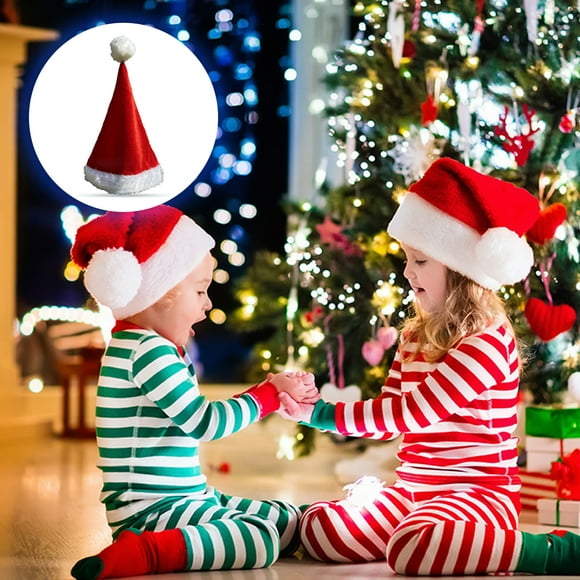 Zues Chapeau de Noël Éclairent Lumineux Créatif Accrocheur Confortable Bonnet de Noël Sans Fondu pour la Fête