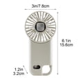 thumbnail image 3 of KTTECTOA Carabiner Compresse de Glace Ventilateur Portatif 90 Auto-Réglable Rechargeable par USB Ventilateur Mini Silencieux avec Pack de Glace Ventilateur Portable à Pince pour Randonnée Camping Décoration Jours du Canada Décoration de Salon, 3 of 6