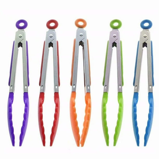 Clip De Silicona Para Alimentos De Acero Inoxidable, Pinzas Para Cocina, Pinza Para Ensalada, Color Aleatorio Inevent HA024530-01