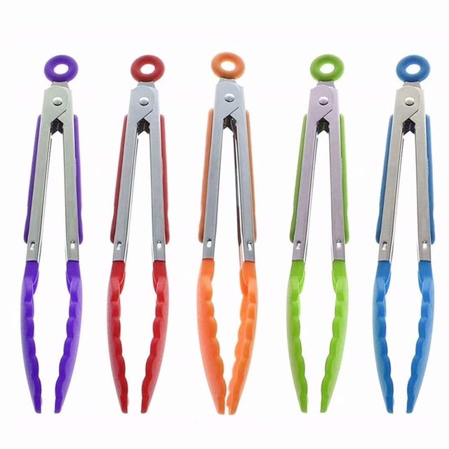 Clip De Silicona Para Alimentos De Acero Inoxidable, Pinzas Para Cocina, Pinza Para Ensalada, Color Aleatorio Yuarrent HA024530-02