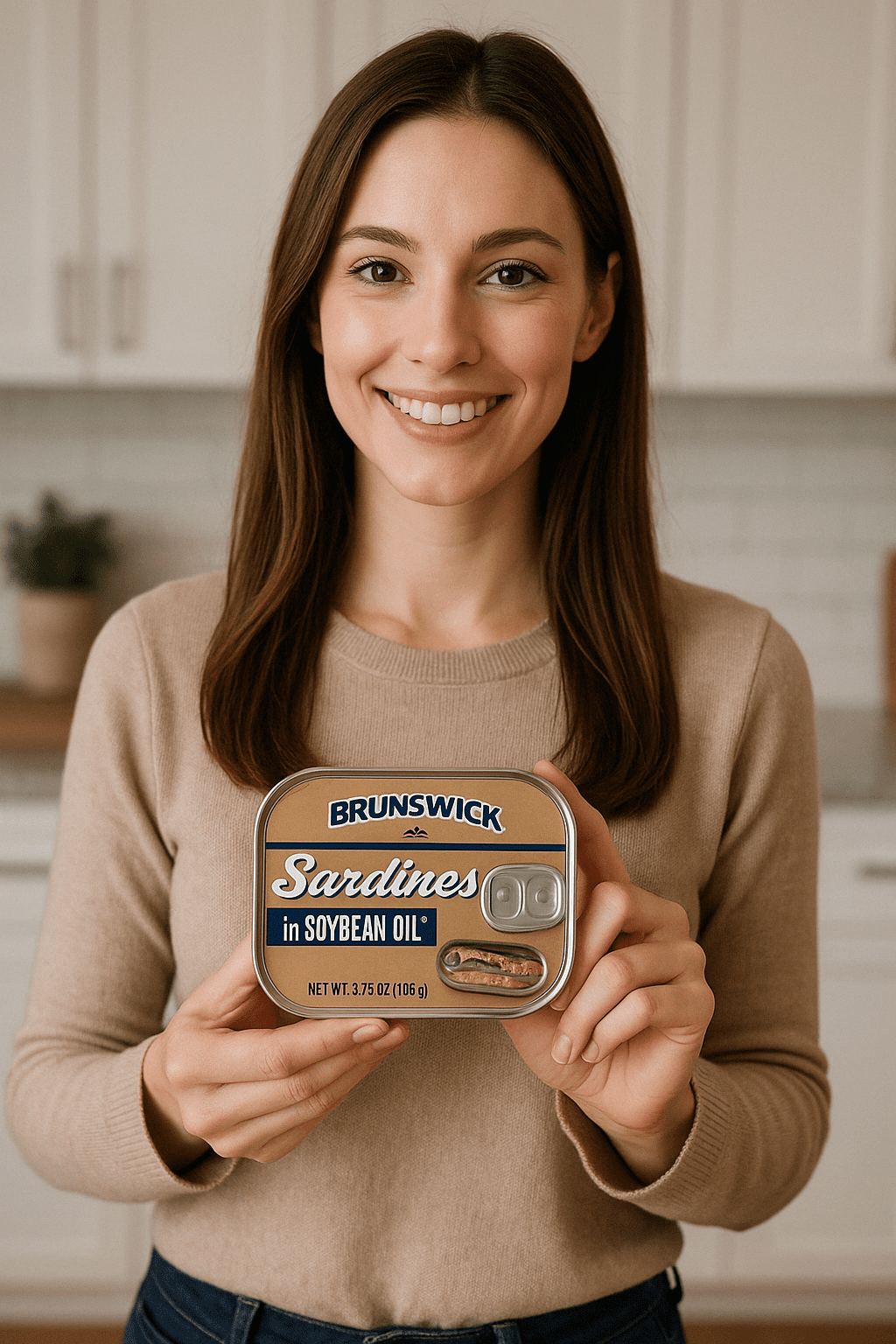 Brunswick Sardines in Soybean Oil, 3.75 Oz (Pack of 25) – Wild-Caught Sardines, Ready-to-Eat, High Protein Snack, Keto & Paleo Friendly