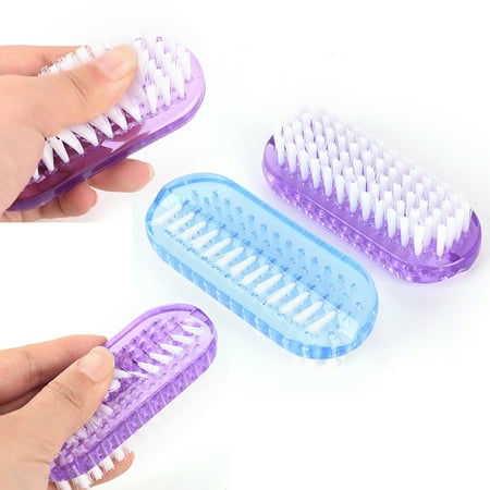 

Plastic Nail Cleaning Scrubbing Brush Double Sided Hand Nail Brush Cleaner