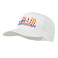 thumbnail image 2 of Happy Hanukkah Candles Embroidered Cap - White OSFM, 2 of 5