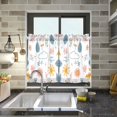 thumbnail image 4 of Yayeee Kitchen Curtains Tier Pair Light Filtering 27"x36" Rod Pocket Short Cafe Window Panel, Cartoon Doodles, 4 of 7