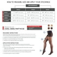 thumbnail image 2 of Truform Sheer Pantyhose: 30 - 40 mmHg, Taupe, Medium, 2 of 7