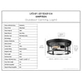thumbnail image 5 of Luxury Farmhouse Ceiling Light, Medium Size: 5.75''H x 12.625''W, with Modern Farmhouse Style Elements, Matte Black Finish, UHP1524 from the Bankstown Collection by Urban Ambiance, 5 of 5