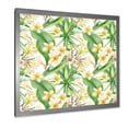 thumbnail image 2 of Designart 'Yellow Flowers and Tropical Foliage IX' Modern Framed Art Print, 2 of 4