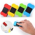 thumbnail image 6 of kjfeif Magnetic Chalkboard Erasers 4 Pieces Microfiber Dustless Chalk Eraser Reusable Whiteboard Blackboard Eraser for Chalk, Markers, Office, Home and Classroom, 6 of 6