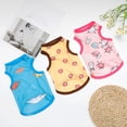 thumbnail image 4 of Pet Vest Cartoon Printing Dress-up Cool Dog Pajamas Small Thin Puppy Outfit for Summer, 4 of 6