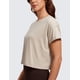 thumbnail image 5 of Remera CRZ YOGA Crop Relajada de Algodón Pima Mojave Tan XL, 5 of 6