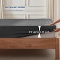 thumbnail image 4 of BEDLORE Waterproof Mattress Protector, Twin Size Mattress Pad with Deep Pocket 6"-18" Depth, Soft & Breathable Dirt-Proof Single Bed Mattress Cover f, 4 of 6