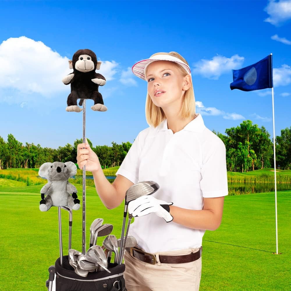 Mazel Monkey Golf Club Head Cover for 460CC Driver Woods