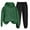 Green, variant on Bloomae Womens 2 Piece Outfits Lounge Hoodie Sweatsuit Sets Fashion Long Sleeve Hooded Pullover Sweatshirts and Jogger Sweatpatns Airport Travel Pants Tracksuits Clothes Khaki S