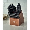 thumbnail image 4 of Hampton Forge Atlantis 20-Piece Stainless Steel Kitchen Knife Block Set, Silver, 4 of 6