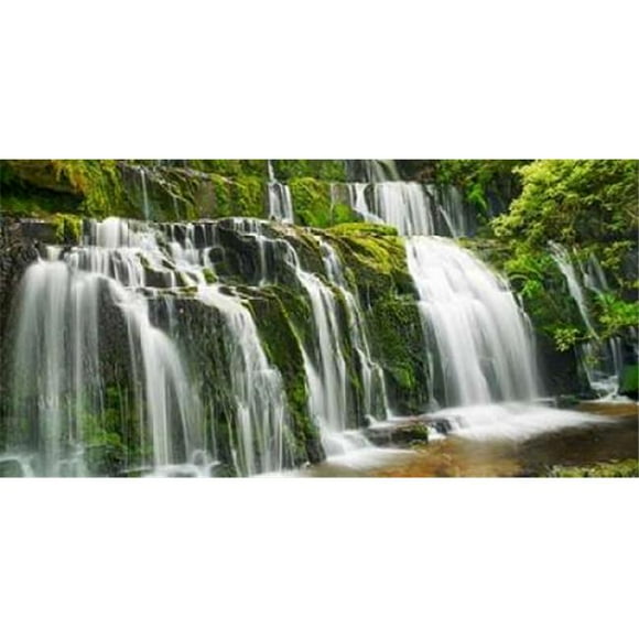 Selected Artworks PDX2FK3140SMALL Cascade Purakaunui Chutes Nouvelle Zélande Affiche Imprimée par Frank Krahmer&44; 10 x 20 - Petit