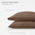 thumbnail image 3 of Comfort Canopy 2-Pack Pillowcase Set - Ultra Soft & Breathable, Standard/Queen, Taupe, 3 of 11