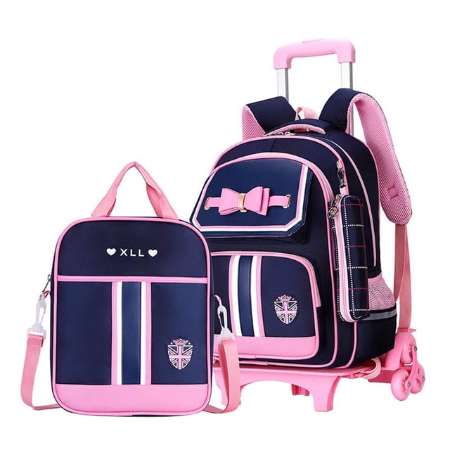 Mochila con ruedas MITOWERMI para niñas, mochilas escolares