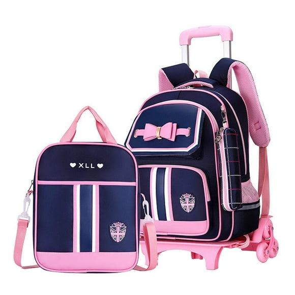 Mochila con ruedas MITOWERMI para niñas, mochilas escolares