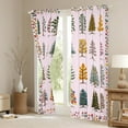 thumbnail image 3 of Manfei Cartoon Xmas Tree Curtains Pack of 2 (42x84 Each), Merry Christmas Curtains Blackout, Rustic Farmhouse Plant Bedroom Curtains, Curtains and Drapes Home Decor, 3 of 6