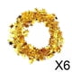 thumbnail image 1 of 6xCorona Navideña Artificial De 25 Pies De Enredadera De Estrella De Alambre De Hierro Para Salas De Estar En Interiores Doradas, 1 of 10