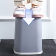 thumbnail image 4 of PEACNNG 12L Creative Square Plastic Trash Can - Large Capacity Pressure Ring Trash Can for Home, Bathroom, Kitchen, and Living Room, 4 of 5