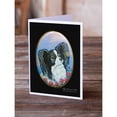 thumbnail image 2 of Black and White Papillon Greeting Cards and Envelopes Pack of 8, 2 of 2