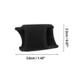 thumbnail image 2 of Unique Bargains 2 Pcs Flexible Toe Separators Prevent Pain for Corns Blisters Large Black SEBS, 2 of 5
