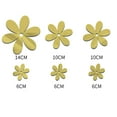 CICRKHB Clearance 6 Small Flowers ThreeDimensional Mirror Wall