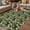 Green, variant on Vintage Flower Outdoor Rug for Patio/Deck/Porch, Non-Slip Large Area Rug 6 x 9 Ft, Green Spring Floral Leaves Pastoral Birds Plants Indoor Outdoor Rugs Washable Area Rugs, Camping Rug Carpet Runner