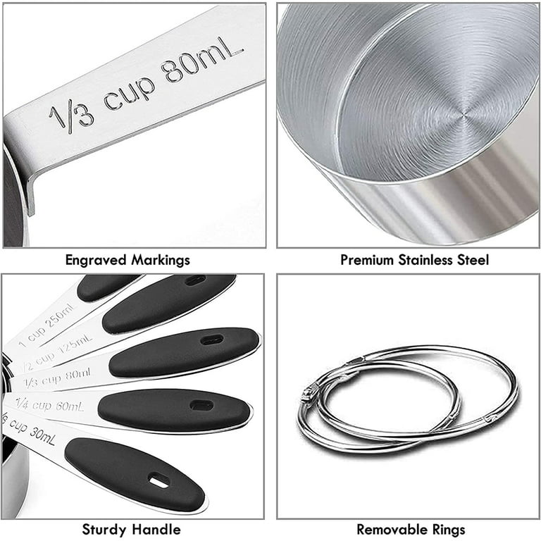 Cuisipro Stainless Steel 5-Piece Measuring Spoons