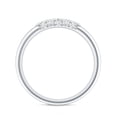 thumbnail image 2 of Rosec Jewels Lab Grown Diamond Wedding Band - Mens Classic Ring - EF-VS Quality, 10K White Gold, US 3.50, 2 of 8