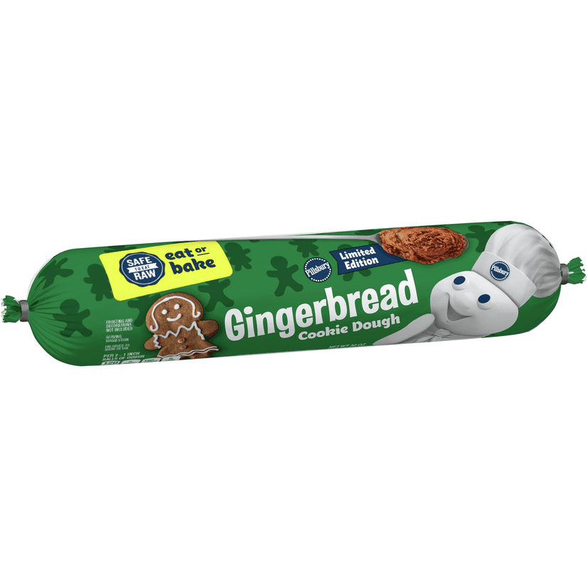 Pillsbury Gingerbread Refrigerated Cookie Dough, 30oz Walmart