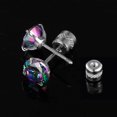 thumbnail image 2 of GEMSME Titanium Earrings for Women Rainbow Cubic Zirconia Hypoallergenic for Sensitive Ears, 2 of 6