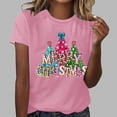 thumbnail image 1 of Fiudx Ofertas y Liquidaciones Mujer Verano Ocio Moda Estampado de Flores Cuello Redondo Manga Corta Top/Camisa, 1 of 4