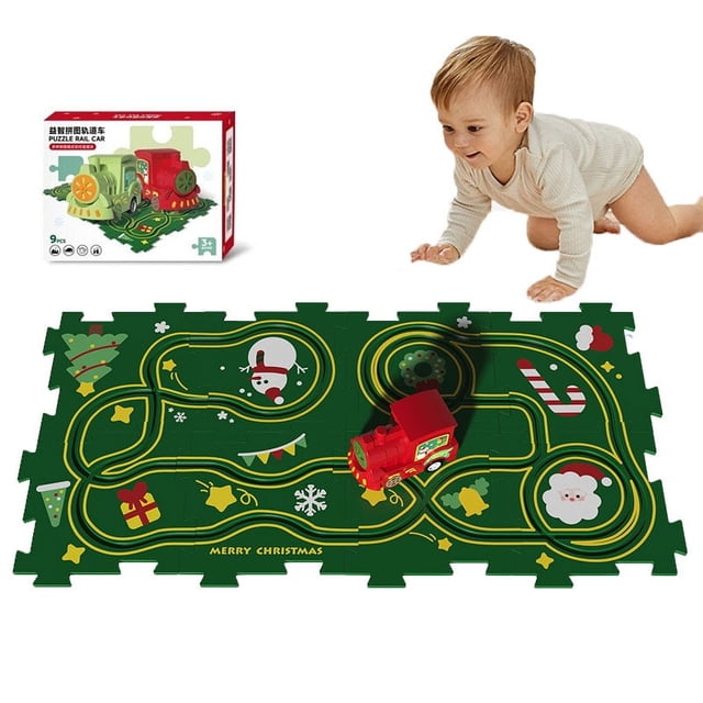 DIY Assembly Electric Train, Children's Educational Rail Car Toy Set,