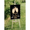 thumbnail image 5 of Darling Souvenir MADE WITH LOVE PersonalizedWelcomeSignFor Bridal Shower,Champagne Glasses,Bridal Shower Collection Great For Your Celebrations- 18x 12, 5 of 5