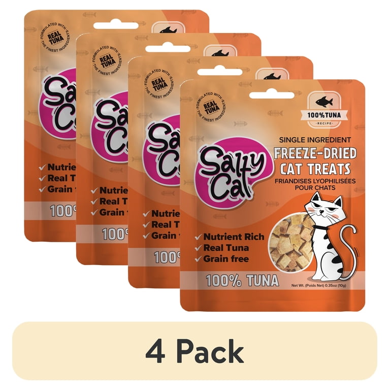 Salty Cat Freeze-Dried Tuna Flavor Crunchy, 4-Pack photo 1