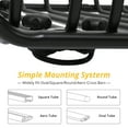 thumbnail image 5 of Telyswee 50" x 37.5" x 6.3" Rooftop Cargo Basket Universal Roof Rack Basket for SUV, Car, and Truck - Anti-Rust Cargo Carrier with 220 lbs Capacity for Car Top Luggage Storage, 5 of 7