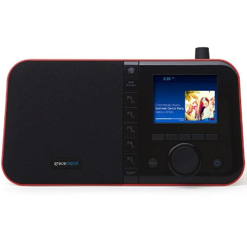 Bluetooth and 3.5/” Color Display Wireless Smart Speaker and Internet Radio with Wi-Fi Grace Digital Mondo